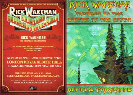 Advertisement & Programme (Rick Wakeman, London 28-4-14)